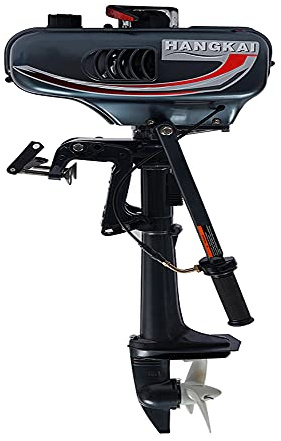 innytund Motore fuoribordo a benzina 2 tempi, motore fuoribordo Heavy Duty con raffreddamento ad acqua 3,5 HP CDI Heavy Duty gonfiabile, motore fuoribordo per barche dinghy kayak
