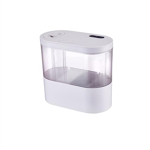 Aquarium Aquarium, wasserlos, integrierte Tischplatte, Tropische Fische, Aquarium, Tropische Fische, dekorative mikroökologische kleine Zyklus-Aquarium-Tischplatte Fischtank (Color : White Bare Cylin