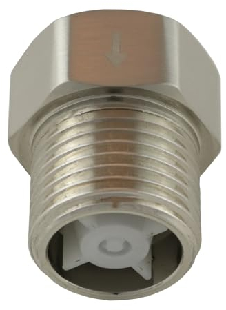 High Sierra® - Solid Lead-Free Brass Construction. Certified Backflow Preventer for Handheld Shower Heads - Brushed Nickel Finish