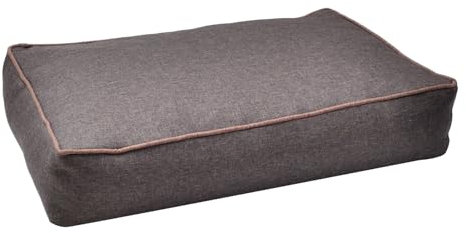 Aumüller Hundekissen Basic Line, Braun - 78 cm - Kissen für Hunde aus robustem, strapazierfähigen Canvasstoff | Füllung aus Visco-Sticks | Abziehbarer Bezug mit Reißverschluss