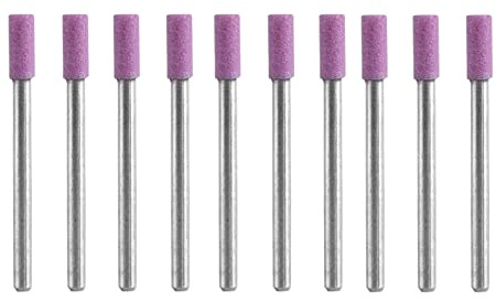 DERCLIVE Utensili con Gambo per Affilare Mole da 50 Pezzi con Testa in Pietra Abrasiva da 4 Mm, Elevata Durezza, Durevole, Lunga Durata, Ampie Applicazioni