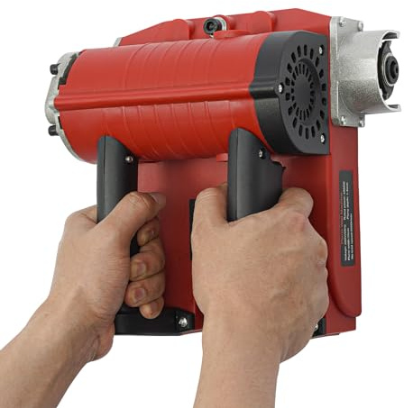 WSIKGHU Smerigliatrice per calcestruzzo da 4580 W, per superfici dure, 1-4 mm, fresatrice elettrica da parete, fresatrice a rulli, fresatrice di riqualificazione con cavo di rete lungo 3 m