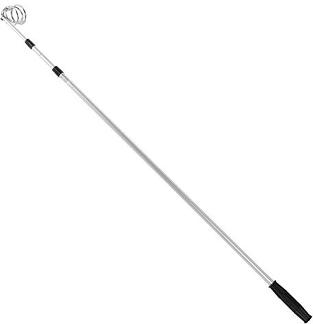 Dilwe Aluminiumlegierung 3 Abschnitt Teleskope Golfball -Scooper, Starke und Langlebige, Einstellbare Länge für Golfstadionzubehör