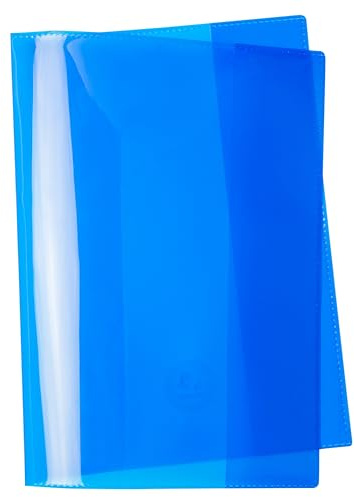 JOLLY Jollycover Heftschoner A5, blau, 25 Stück, extra stark, kinderfest, mit Ultraschallverschweißung, 160µm Polypropylen, umweltfreundlich, für Schulhefte und Bücher