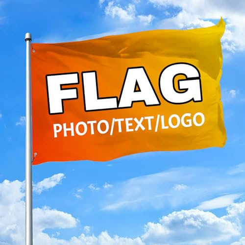 GUIRONG Custom Flag,Personalised Flags,Make Your Own Flag with Photo/Logo/Text for Garden