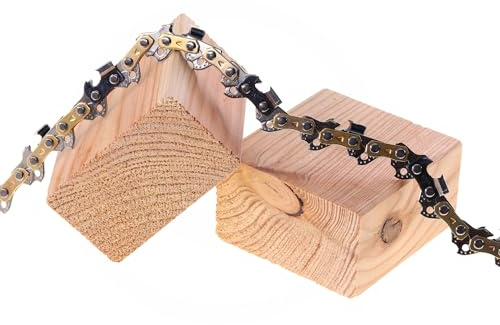 DIY-24H | Catena per motosega 25 cm di lunghezza, 1,3 mm 3/8 40 maglie semiscalco compatibile con Husqvarna