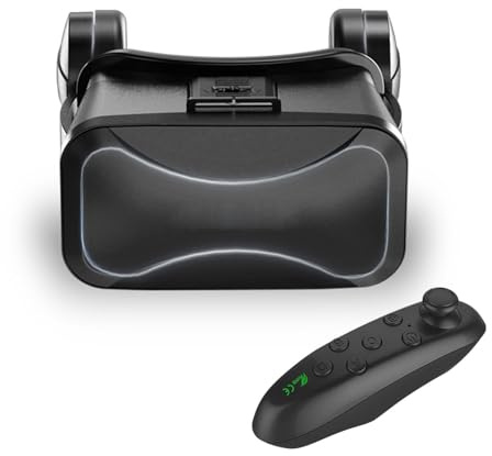 Glasögonset – trådlös styrenhetsupplevelse, dimbart 3D-headset barn vuxna vision komfort | Virtuella spel äventyr resor för lärande resor utforska avslappning träning upptäckt