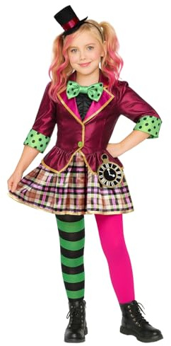 Riethmüller Costume de Mademoiselle Chapelier - Costume de carnaval et costume de carnaval pour fille - Déguisement et costume pour enfant