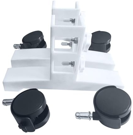 Roulette de Transport - Support de Chauffage Universel à 360 degrés | Kit de roulettes réglables - Design de 2 roues de rechange - Mobilité de roulement douce - Installation facile - Idéal pour l