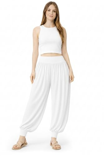 L S U Girls Harem Trousers Stretchy High Waist Baggy Pants Yoga Dance Casual Wear Kids Pilates Pants