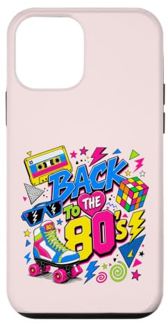 Back to 80s Nostalgia Roller Skate Boombox Cassette années 80 Coque pour iPhone 12 Mini