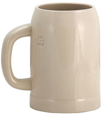 Rastal Grenzauer-Bierkrug Humpen 1 Stk. 0,5 Liter mit Eichstrich Steinkrug