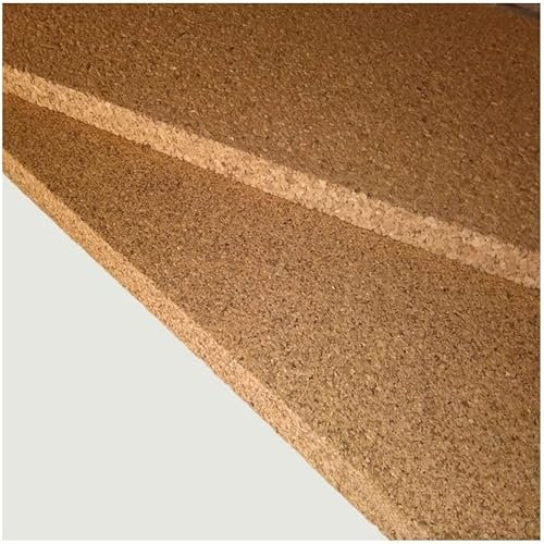 FUTURAZeta Pannelli Sughero Biondo Naturale (Spessore 2cm) Pannelli Isolanti Termici per Interni ed Esterni, Pannelli di Sughero per Pareti per Isolamento Termico ed Isolamento Acustico (25 Pannelli)