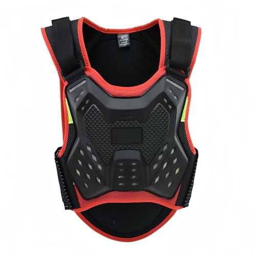 Bambini Moto Armatura Ciclismo Skateboarding Petto Posteriore Spine Protector Vest Bambini Moto Giacca per Il Corpo Della Colonna Vertebrale Orange,M
