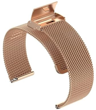 Intercella - Milanese Strap - passend für Garmin Venu 2S / Venu 3S / Vivomove 3S / Vivoactive 4S / Forerunner 255S / Forerunner 265S / Forerunner 255S / Forerunner 265S, Edelstahl