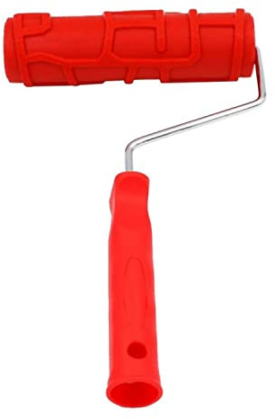 17,8 cm gemusterter Farbroller für Wanddekoration, 3D-Prägung, Gummi, Wanddekoration, Roller, Prägestruktur, Gummirolle, dekorative Haushalts-DIY-Farbkunst-Werkzeug für Wanddekoration (EG090T)