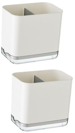 Milisten 2 Stk Essstäbchenhalter kitchen organizer küchenaufbewahrungen boxen küchenorganizerer besteckträger Netz Besteckkasten Kochutensilien Besteckständer Abtropfgestell pp Weiß