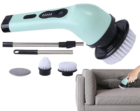 Maciun Brosse à récurer électrique pour salle de bain - Brosse à récurer électrique sans fil pour la - Étanche - Puissante brosse de sans fil avec réglable