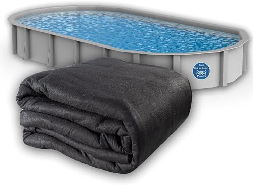 Liner Life Ovale Poolfolie für oberirdische Pools, 53 x 104 cm, schützt den Boden des oberirdischen Pools und verlängert die Lebensdauer der Folie, Starkes und langlebiges, durchstoßfestes