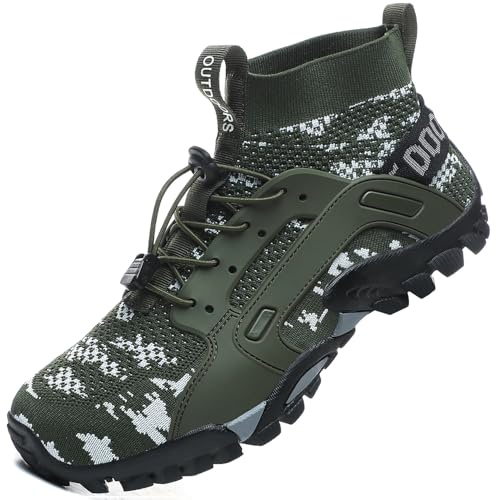 VTASQ Zapatillas de Trekking Hombre Zapatillas Trail Running Antideslizantes Zapatos de Senderismo AL Libre Botas de montaña para mujer Deportes Zapatillas Correr Sneaker