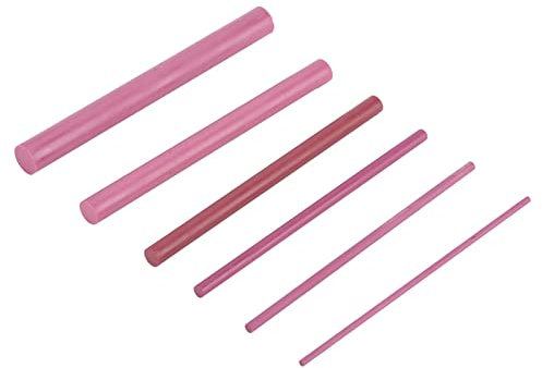 6 PCS Set 3000 Grits Ruby Polishing Oil Sharpening Stone, Whetstone Tool, Knife and Tool Sharpener, Perfect for Kitchen, Workshop or Craft Use