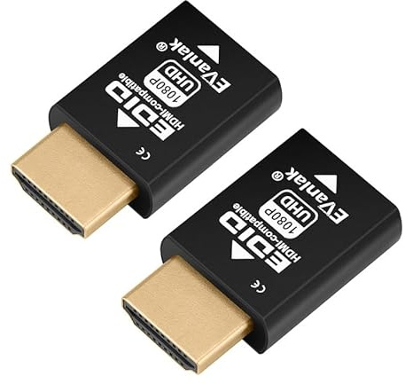 Mini HDMI EDID Emulator Passthrough - 1920x1080@59Hz | Compact Design | Supports HDMI Switches, Extenders, AV Receivers, Video Splitters-2Pcs