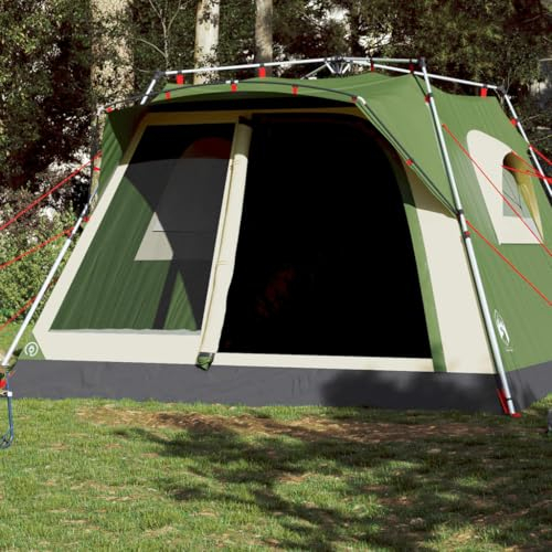 Familienzelt für 7 Personen Grün Quick Release, CIADAZ Caming Zelt, Camping Tents, Camping-Zelt - 4004216