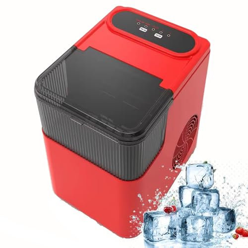 星姿 Ice Maker - Macchina per il ghiaccio portatile, autopulente, con 9 cubetti di ghiaccio in 6 minuti, pausa automatica quando il ghiaccio è pieno, con paletta e cestello