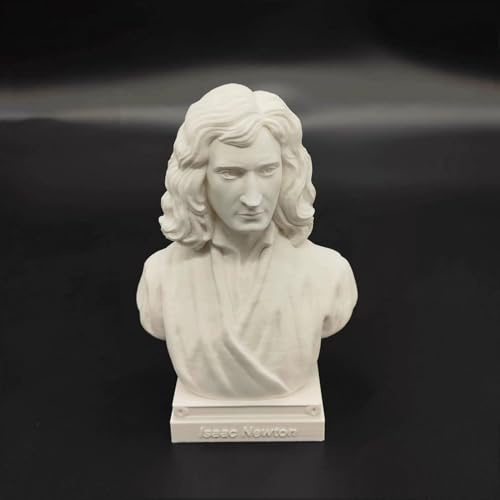 Estatua de Newton Científico Einstein Busto Estatua Impresión 3D Figura Galileo Figura Madame Curie Escultura Tesla para sala de estar, hogar, escritorio, decoración Tesla Collection Figura Hawking