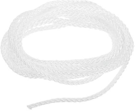 sourcing map 3Pcs Cord Loop for Window Shades, 3mm 5Ft(153cm) Nylon Satin Cord Window Blind Looped String Braided Lift Shade Cord for Pleated Shades Blind Shade DIY, White