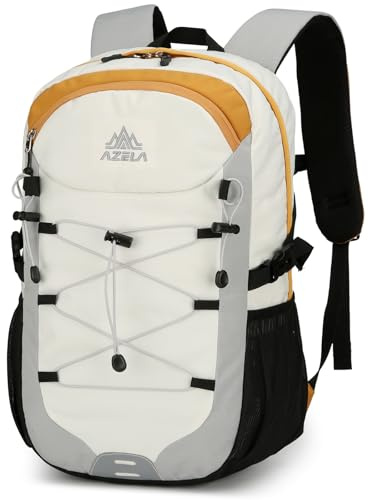 Outplea 20L Small Waterproof Hiking Backpack with Chest Strap for Men Women, Lightweight Outdoor Daypack, Gray