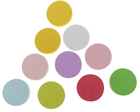 DOITOOL 10stücke Gummistempel Schnitzblöcke Runde Form Für Scrapbooking Postkarten Und -projekte Zufällige Farben Für Stempelherstellung Und Druckgrafik