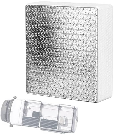 Isolateur De Ventilation RV - Obeille De Puits De Lumière Isolée, Couvercle De Fenêtre Réfléchissante | Blocking Blocking Vent Sunshade Avec Des Stores De Protection UV Pour Le Campeur De Camp