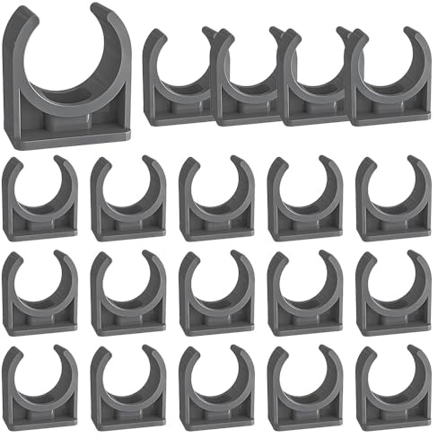 TONGIHS 20 pezzi Clip fisse a forma di U Clip, Fascette Stringitubo, Clip per Tubi, per fissare tubi in acciaio inossidabile, tubi in plastica, tubi in gomma, tubi del gas