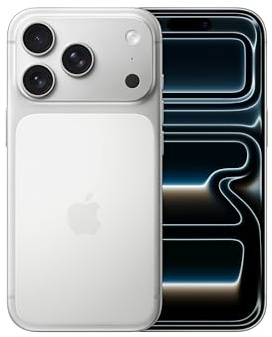 Apple iPhone 17 Pro 1 TB: 6.3-inch Display with ProMotion up to 120Hz, A19 Pro Chip, Breakthrough Battery Life, Pro Fusion Camera System with Center Stage Front Camera; Silver