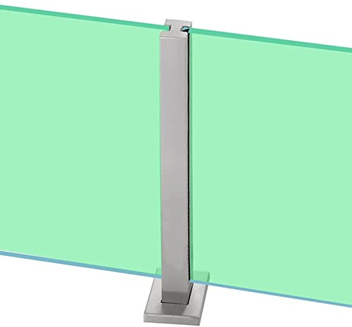 Poteau de balustrade en verre pour piscine extérieure, terrasse, système de clôture, commercial, passerelle, balcon, clip en verre, élégant et sûr, support de panneau de verre