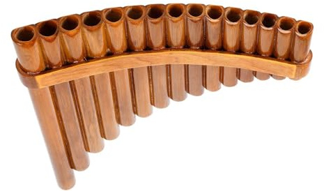 Panflöte Für Erwachsene 15 Rohr G Tune Bambus Panflöte Mit Reifen Für Anfänger(Left handed)