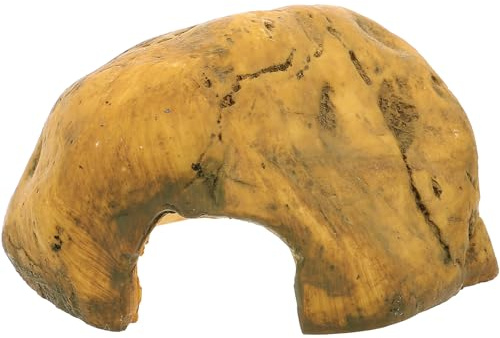 DECHOUS Resin Reptilienversteck Höhle Sicher für Bartagamen Schildkröten Schlangen Terrarien Dekoration Langlebig und Leicht zu Reinigen Geeignet für Amphibien und Reptilien