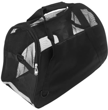 FUTUREORYY Atmungsaktive Mesh Haustiertasche L aus Robustem Material mit Vierseitiger Belüftung Tragetasche für Hunde Katzen und Welpen für Reisen Camping und Ausflüge
