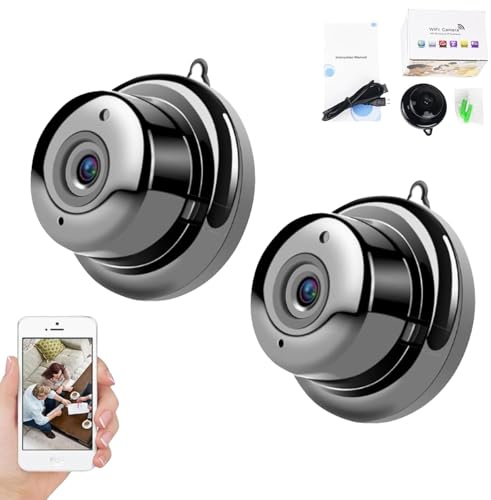 Mini telecamera spia wireless, ultra invisibile HD 1080p, telecamera di sicurezza interna per monitoraggio di bambini/animali domestici/tate, dispositivo di sorveglianza compatto e portatile