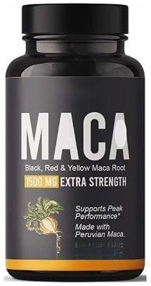 Svart Röd Gul Maca Root Örtblandning for Everyday Total Wellness.1st