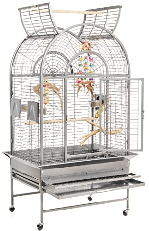 Montana Cages | Käfig New Jersey - in der Farbe Platinum die Voliere XL für Papageien