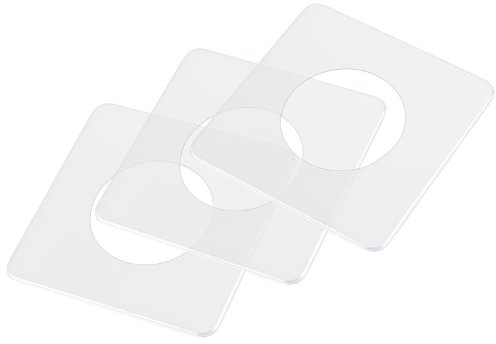pekarek® Schutz/Dekor Platte Transparent – Für Licht Schalter und Steckdosen 1 fach (5 Stück)