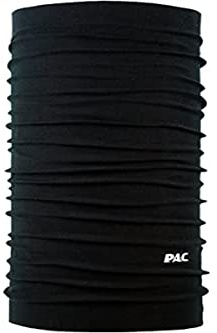 P.A.C. H²O Total Black Multifunktionstuch - nahtloses, wasserabweisendes Mikrofaser Schlauchtuch, Halstuch, Kopftuch, Unisex, 10 Anwendungsmöglichkeiten