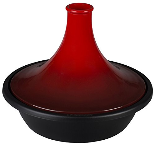 Le Creuset of America Enameled Cast Iron Moroccan Tagine, 4 3/4-Quart, Cherry