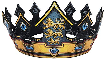 Liontouch - Triple Löwen Königskrone | Für Kinder ab 3 Jahren – Größenverstellbar | Mittelalterliches Schaumstoffspielzeug für Jungen | Perfektes Accessoire für Rollenspiele & Verkleidung