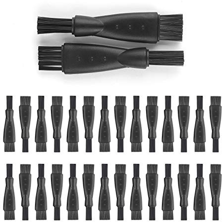 Brosse de Nettoyage pour Rasoir 30Pcs Remplacement Rasoir Brosses de Nettoyage pour Nettoyage du Rasoir Épilateur Brosse de Nettoyage pour Rasoir Double Tête pour Homme (Noir)