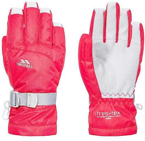 Trespass Simms Kids Gloves Handskar, Ungdom Unisex, Röd (Röd), 2/4