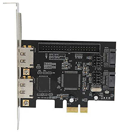 PCIE SATA Card 2 Ports, PCI Express to SATA ESATA IDE Controller Raid Card, SATA PCI-e x1 Extension Card 3 Gbps Adapter Converter Boards for Desktop PC