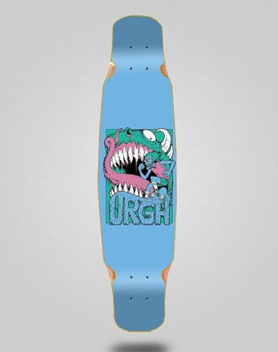 Urgh Skate Skateboard Longboard Deck Mix Bamboo 46x9 Monster Blue